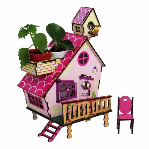 کیت ساخت خانه صورتی